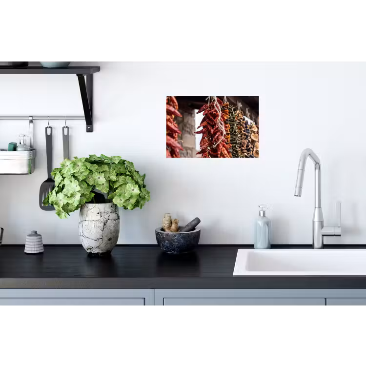 Muursticker - Rode pepers - Eten - Rode pepers - Eten Muursticker klein