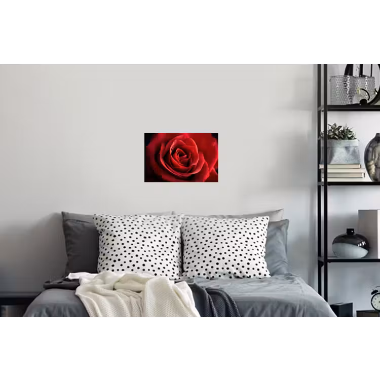Rood - Roos - Romantisch Muursticker klein -slaapkamer