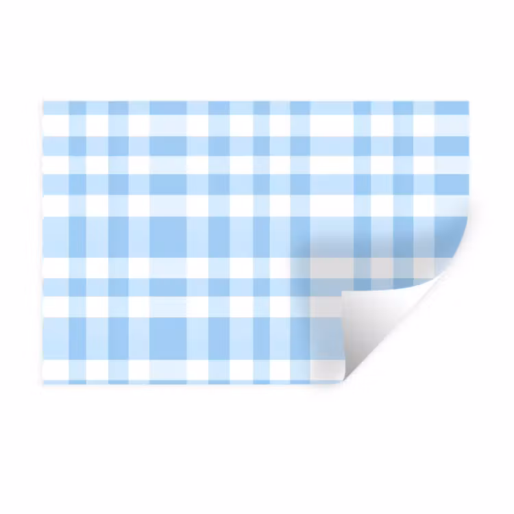 Ruit - Patroon - Blauw Muursticker klein 286 -3d