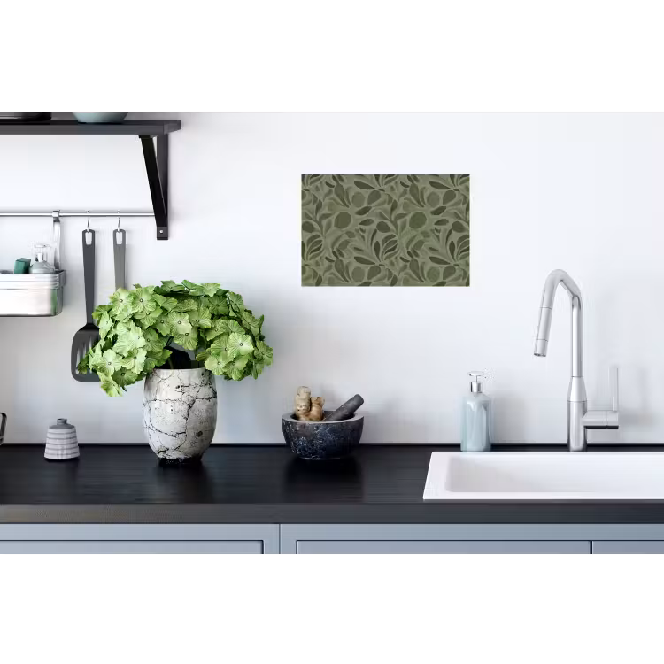 Sereen - Bladeren - Groen Muursticker klein 286 -keuken