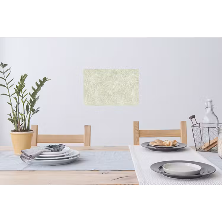Sereen - Bloemen - Groen Muursticker klein 286 -eettafel