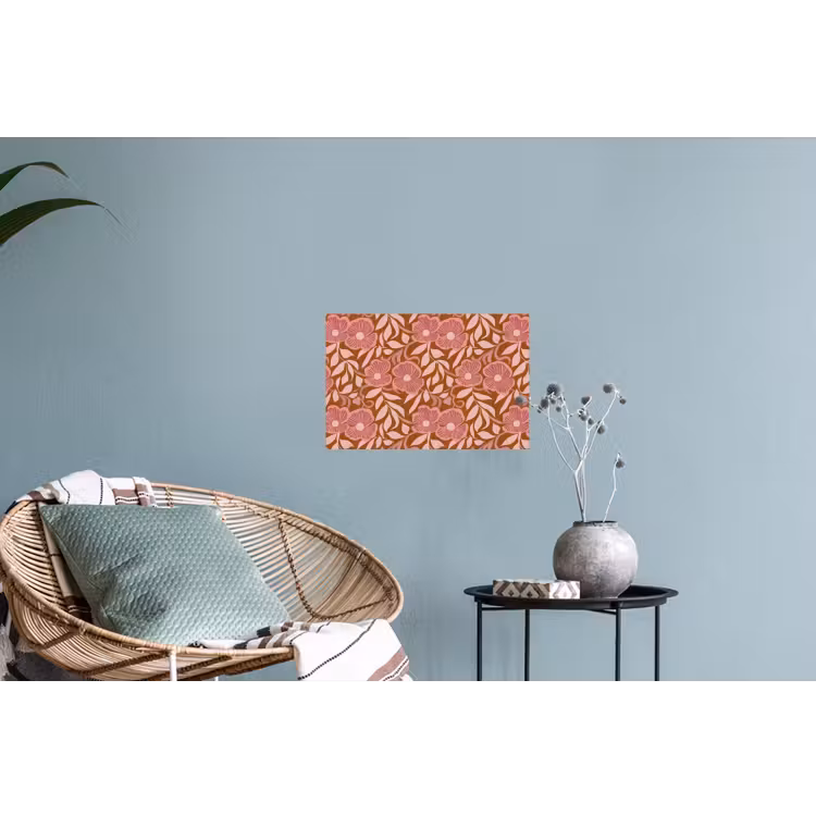 Sfeer - Bloemen - Roze Muursticker klein 286 -plant