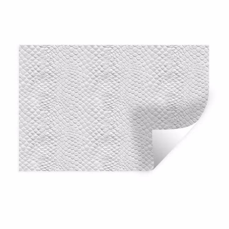 Slang - Patroon - Wit Muursticker klein 286 -3d
