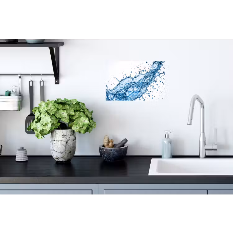 Spash - Water - Blauw Muursticker klein -keuken