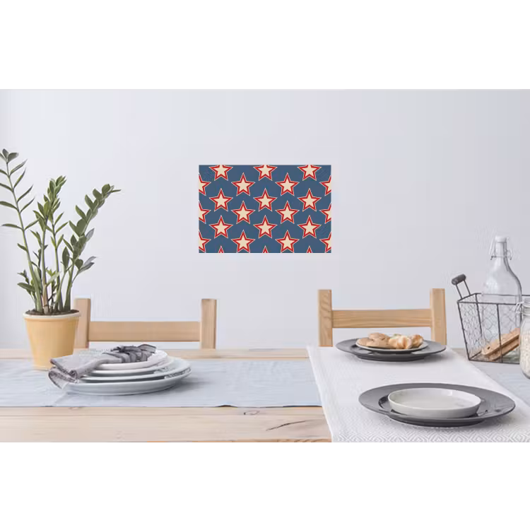 Ster - Klassiek - Blauw Muursticker klein 286 -eettafel