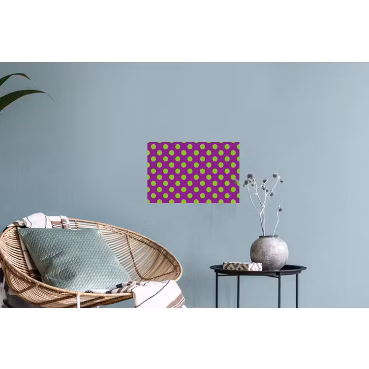 Stippen - Klassiek - Groen Muursticker klein 286 -plant