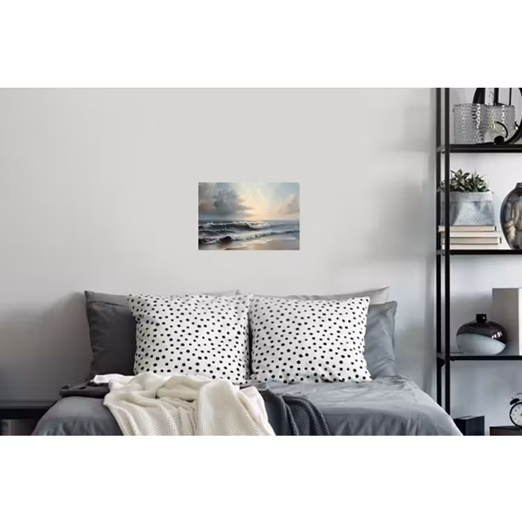 Strand - Zee - Zonsondergang Muursticker klein -slaapkamer
