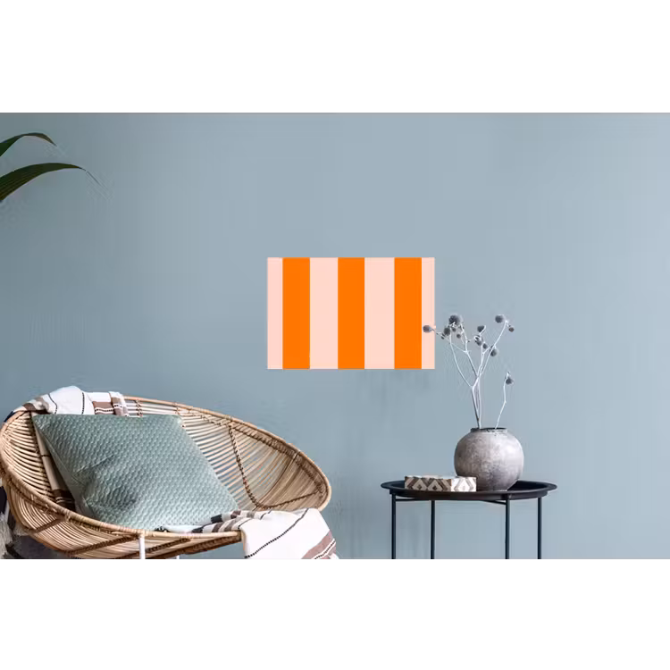 Strepen - Modern - Oranje Muursticker klein 286 -plant
