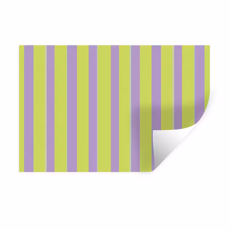 Strepen - Patroon - Groen Muursticker klein 286 -3d