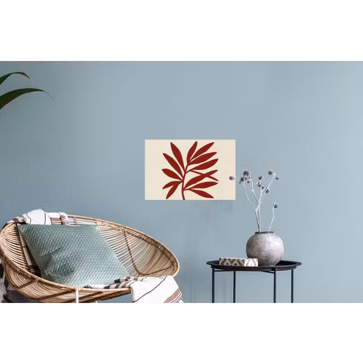 Tak - Bladeren - Rood Muursticker klein -plant