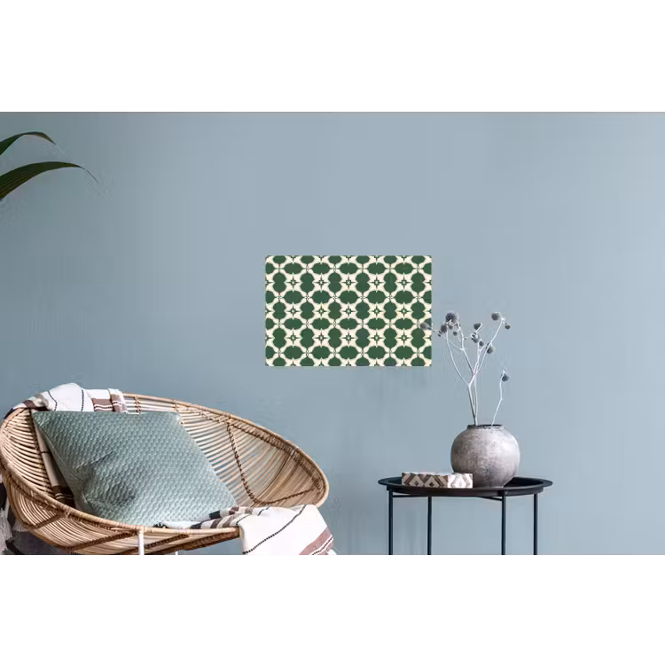 Tegel - Klassiek - Groen Muursticker klein 286 -plant