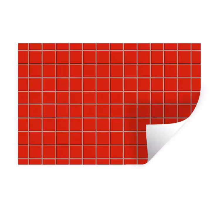 Tegel - Patroon - Kersen - Rood Muursticker klein 286 -3d
