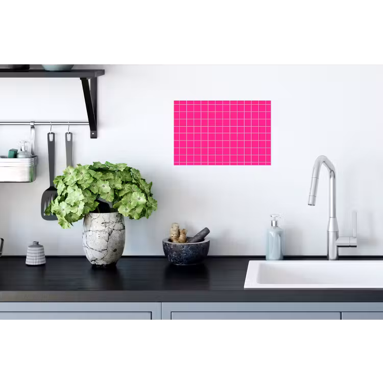Tegels - Vierkant - Fuchsia Muursticker klein 286 -keuken