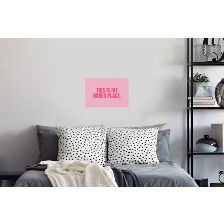 Tekst - Modern - Roze Muursticker klein -slaapkamer