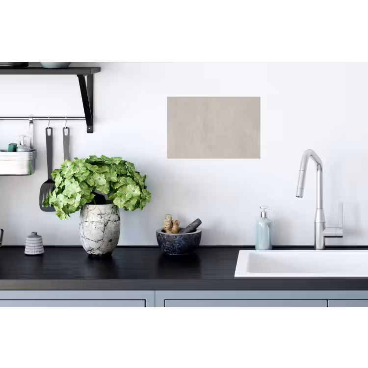 Textuur - Effen - Abstract - Beige Muursticker klein -keuken