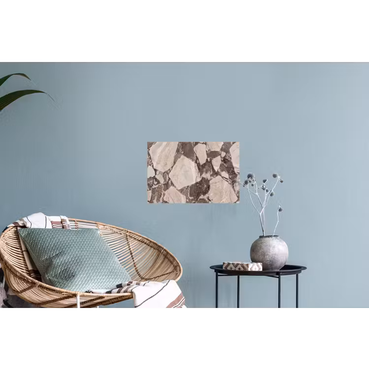 Textuur - Marmer - Abstract - Beige - Bruin Muursticker klein -plant