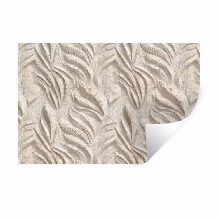 Textuur - Reliëf - Beige Muursticker klein 286 -3d