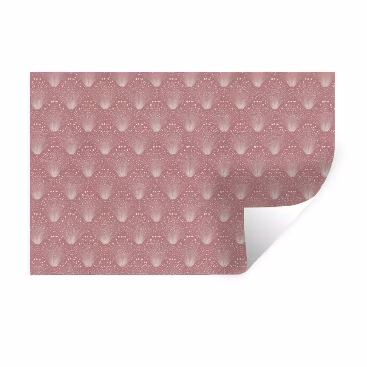 Trendy - Patroon - Roze Muursticker klein 286 -3d