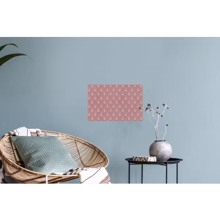 Trendy - Patroon - Roze Muursticker klein 286 -plant