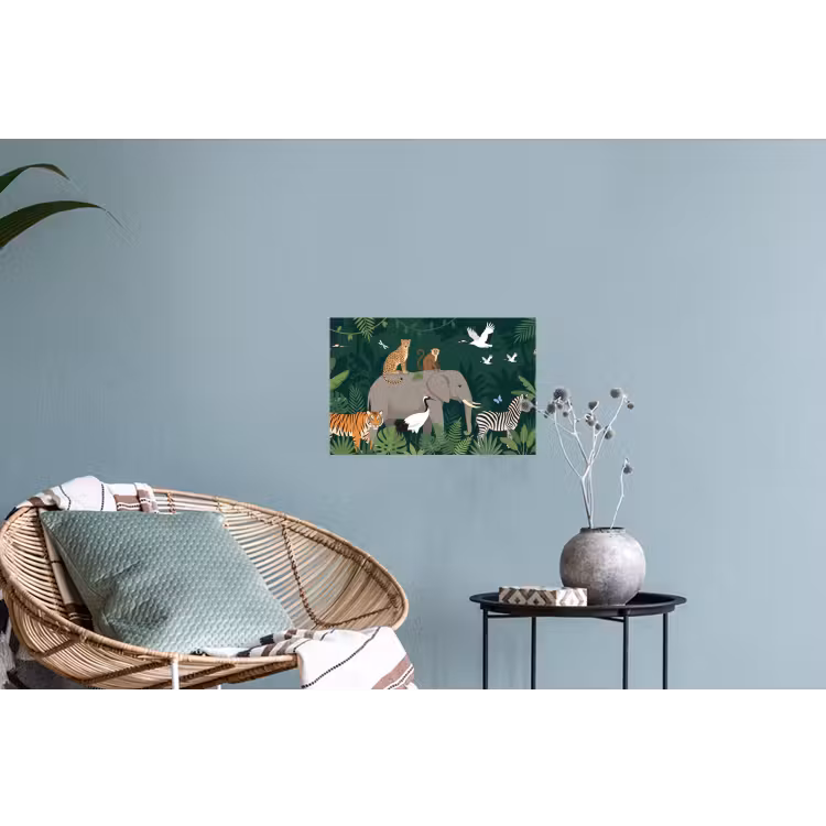 Tropisch - Jungle - Groen Muursticker klein -plant