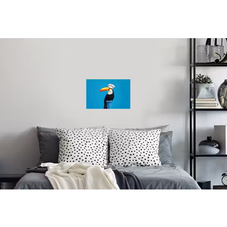 Tucan - Sokkel - Vogel - Koksmuts Muursticker klein -slaapkamer