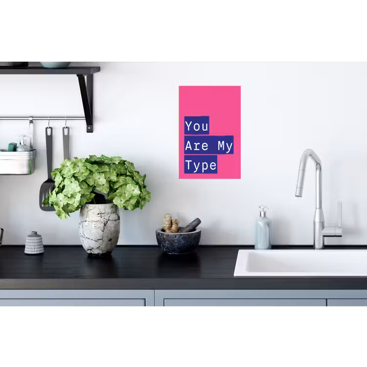 Valentijn - Tekst - Love Muursticker klein -keuken
