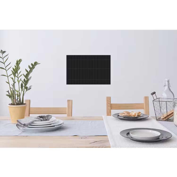 Verticaal - Wandtegel - Mat - Zwart Muursticker klein 286 -eettafel