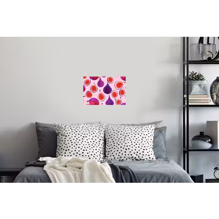 Vijgen - Roze - Paars Muursticker klein -slaapkamer