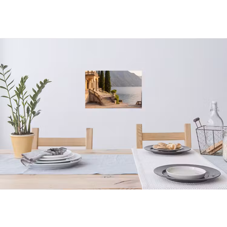 Muursticker - Villa - water -trappen - Villa - water -trappen Muursticker klein