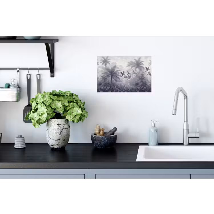 Vogel - Vliegend - Jungle - Vintage - Dieren Muursticker klein -keuken