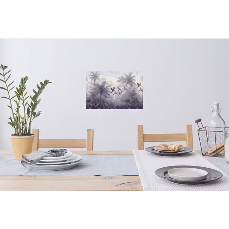 Vogel - Vliegend - Jungle - Vintage - Dieren Muursticker klein -eettafel