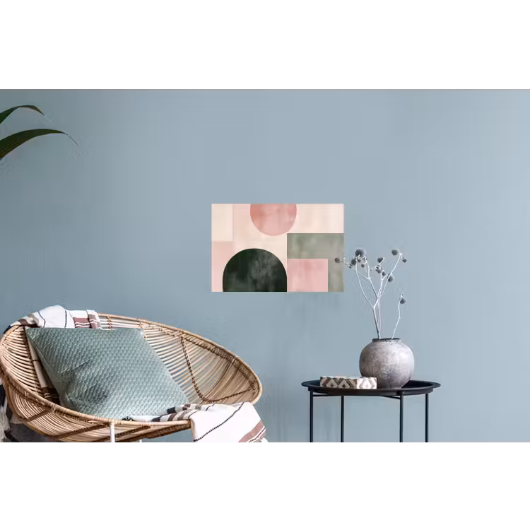 Vormen - Abstract - Cirkel - Zwart Muursticker klein -plant
