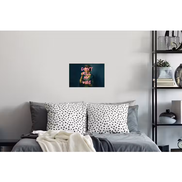 Vrouw - Portret - Kroon Muursticker klein -slaapkamer