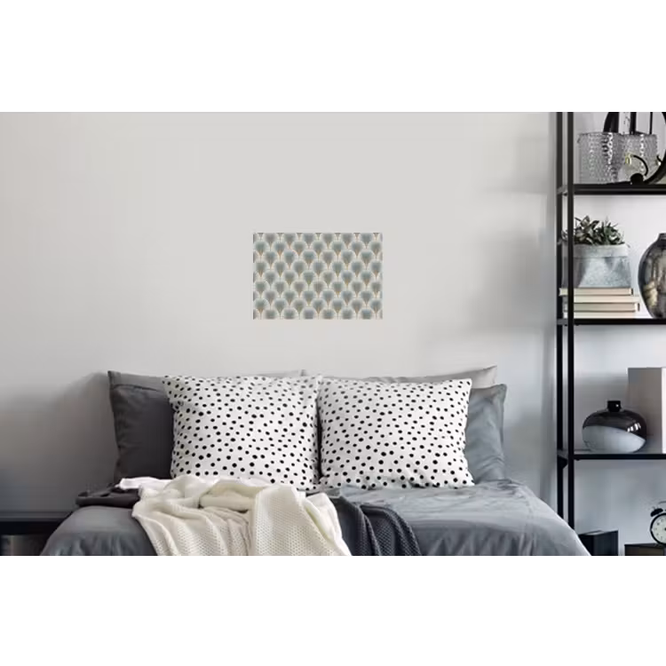 Waaier - Klassiek - Blauw Muursticker klein 286 -slaapkamer