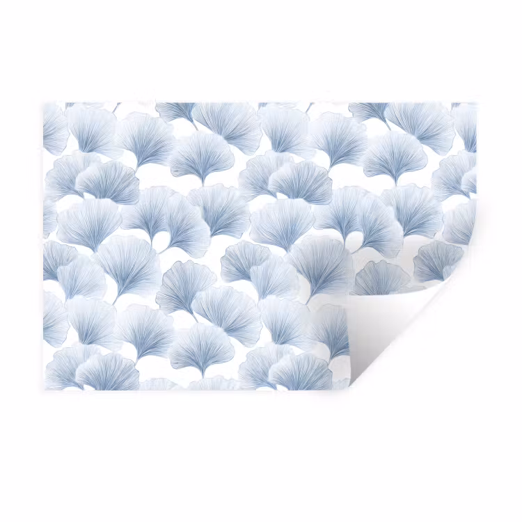 Waaier - Modern - Blauw Muursticker klein 286 -3d