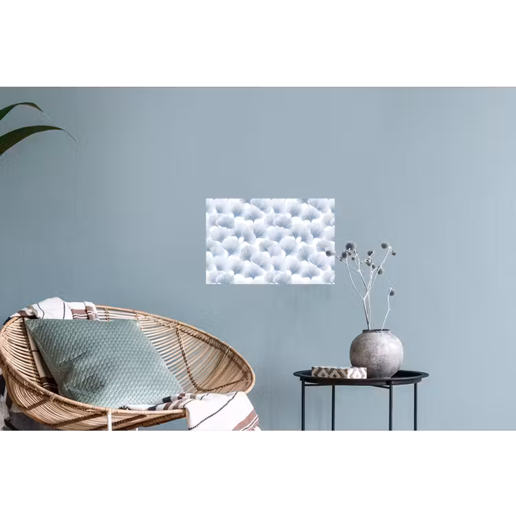 Waaier - Modern - Blauw Muursticker klein 286 -plant