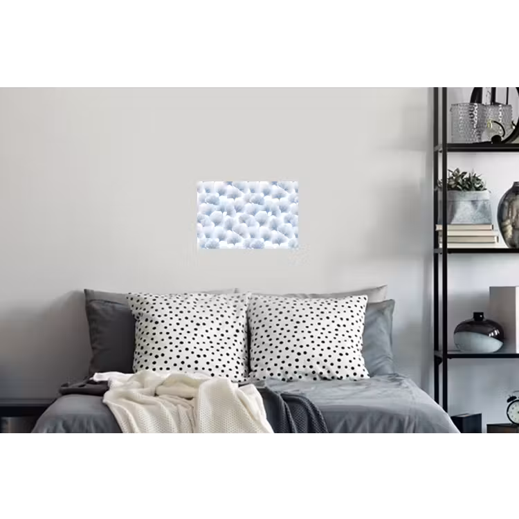 Waaier - Modern - Blauw Muursticker klein 286 -slaapkamer