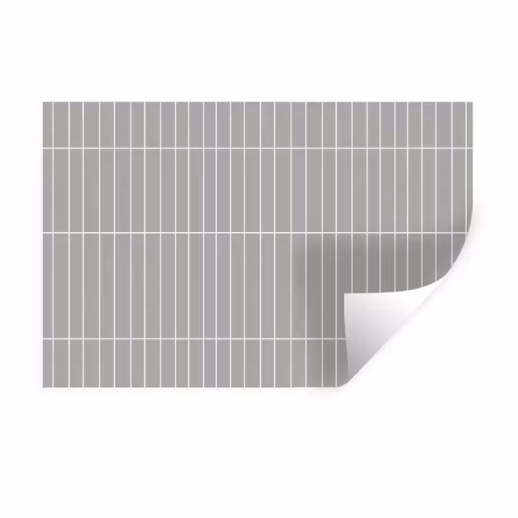 Wandtegel - Verticaal - Lichtgrijs Muursticker klein 286 -3d