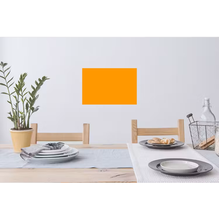 Warm - Ochre - Oranje Muursticker klein 286 -eettafel