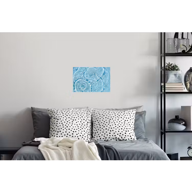 Water - Blauw - bubbels Muursticker klein -slaapkamer