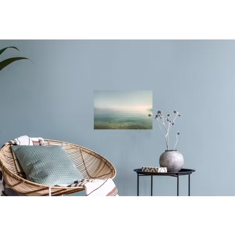 Zee - Horizon - Blauw - Mist Muursticker klein -plant