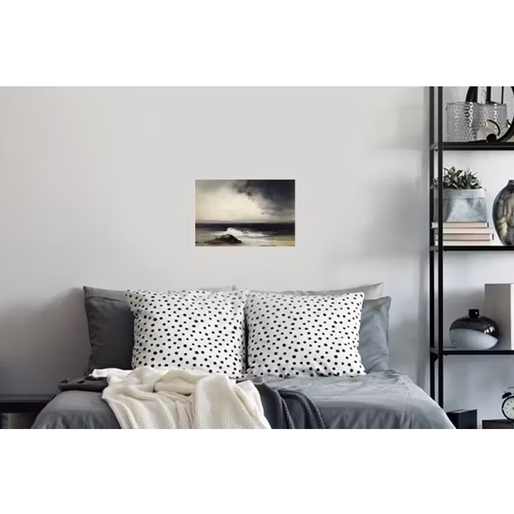 Zee - Rotsen - Storm Muursticker klein -slaapkamer