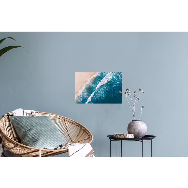 Zee - Strand - Golven - Natuur - Blauw Muursticker klein -plant