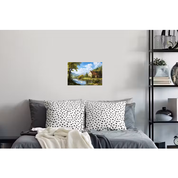 Zwaan - Bomen - Rust Muursticker klein -slaapkamer