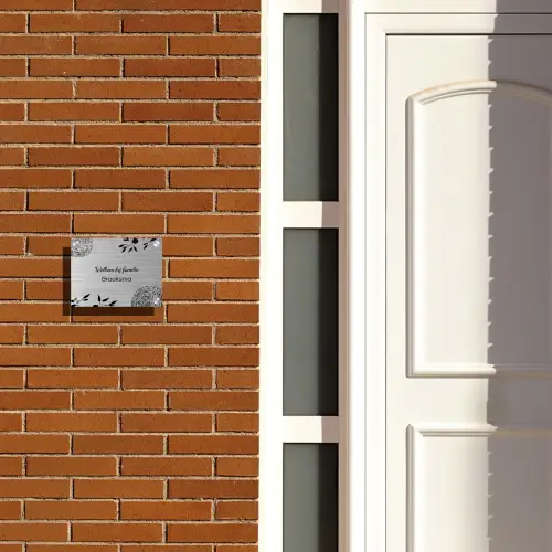 Illustraties - Metaal - Sierlijk Naambord Rechthoek middel -sfeer3-rechthoek-S