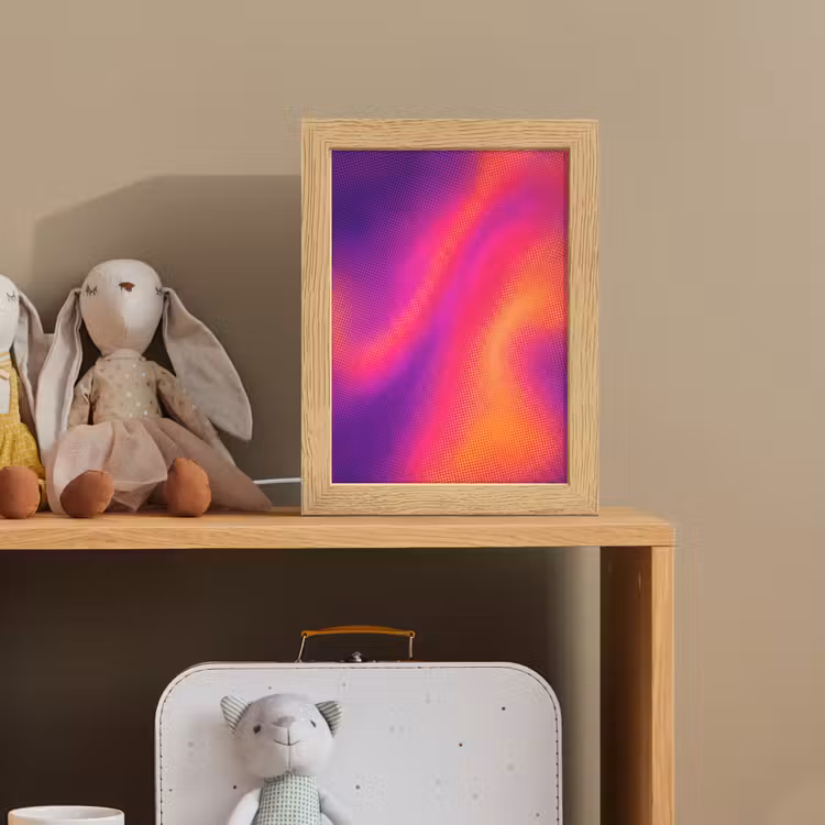 Abstract - Patroon - Kleurverloop Light Box met kabel (Kinderlampje) klein -sfeer2_kind