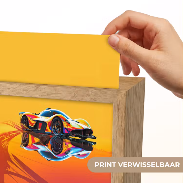 Auto - Race - F1 - Jongens - Geel - Rood Light Box met kabel (Kinderlampje) klein -USP_websiteprintNL