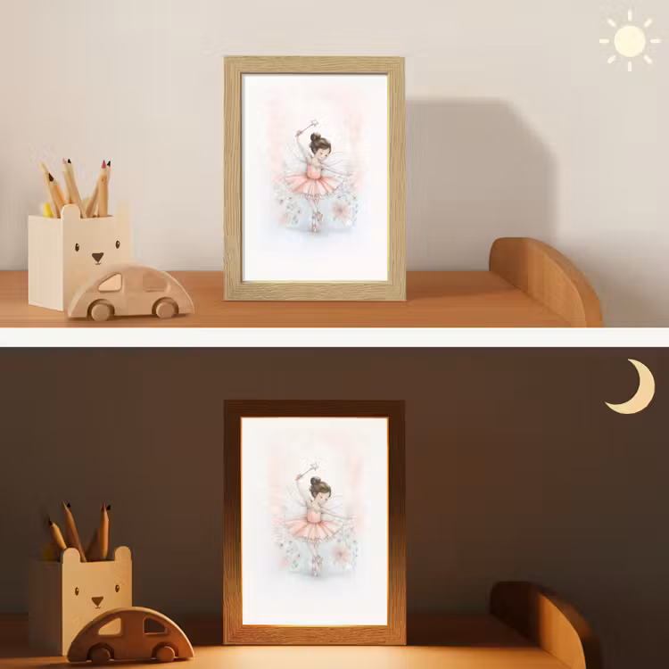 Ballerina - Fee - Roze Light Box met kabel klein -sfeer3_kind