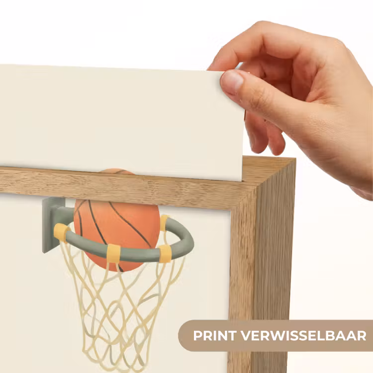 Basketbal - Net - Oranje Light Box met kabel (Kinderlampje) klein -USP_websiteprintNL
