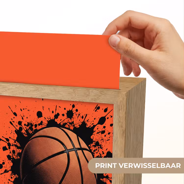 Basketbal - Verf - Sport - Oranje Light Box met kabel (Kinderlampje) klein -USP_websiteprintNL